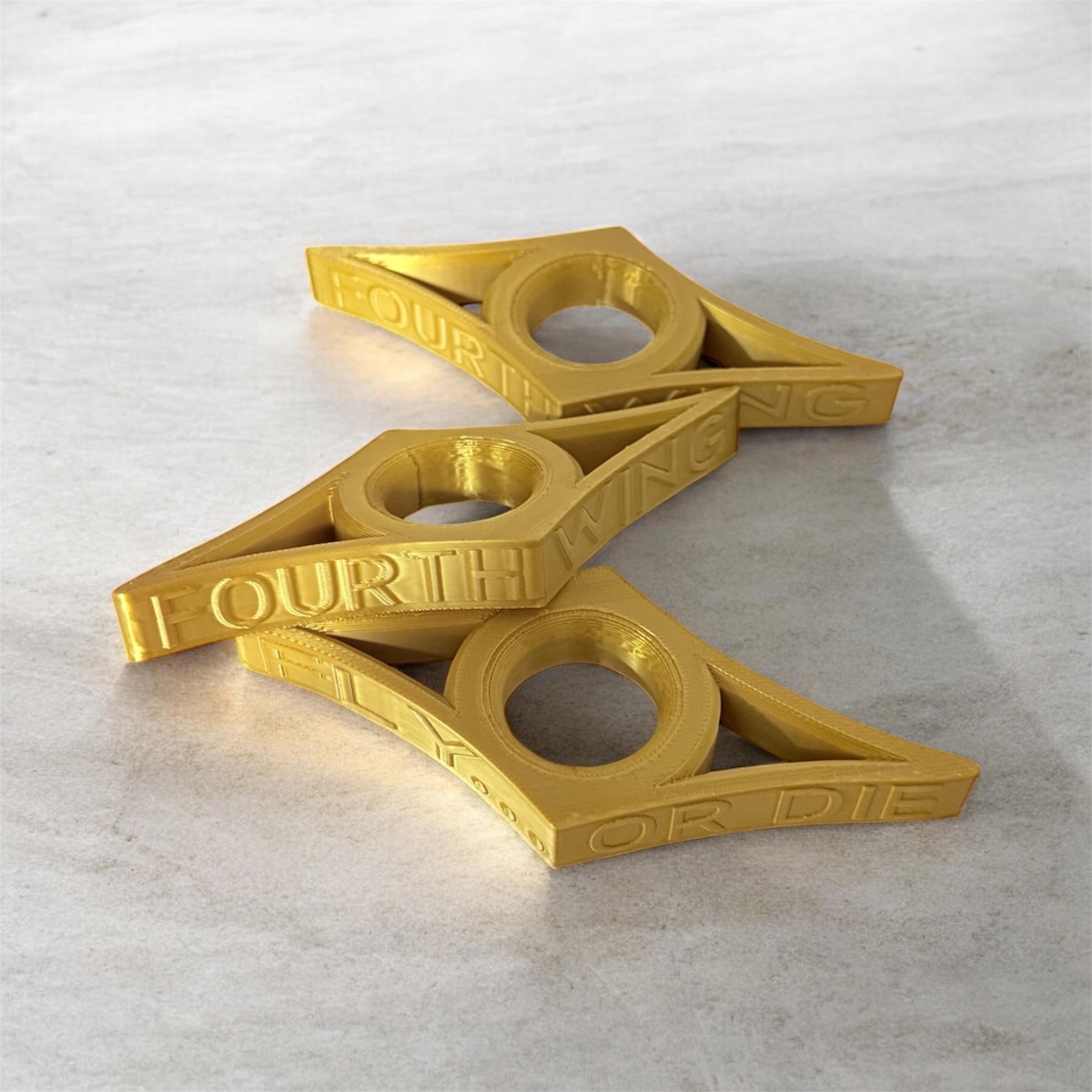 Fourth Wing Inspired Thumb Page Holder Gold Book Buddy Gift for Reader Fantasy Book Lover Accessory Basgiath Reading Aid