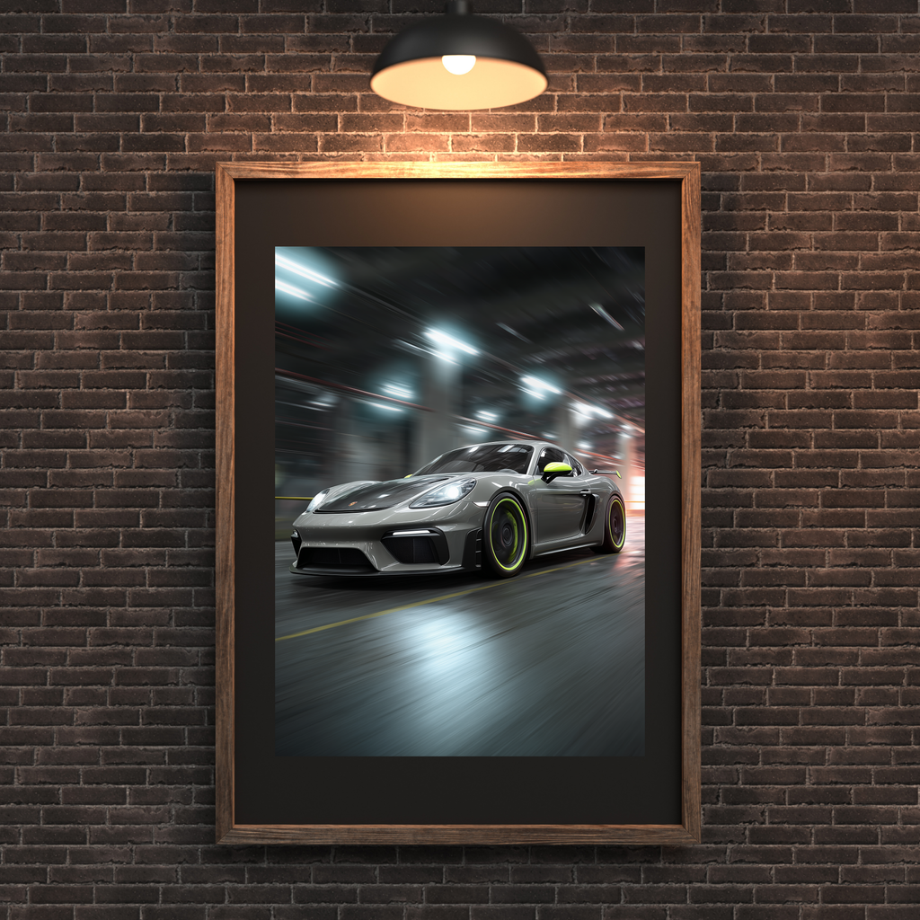 High Performance Sports Car Poster Modern Automotive Wall Art Garage Office Man Cave Racing Car Print Gift for Car Enthusiast