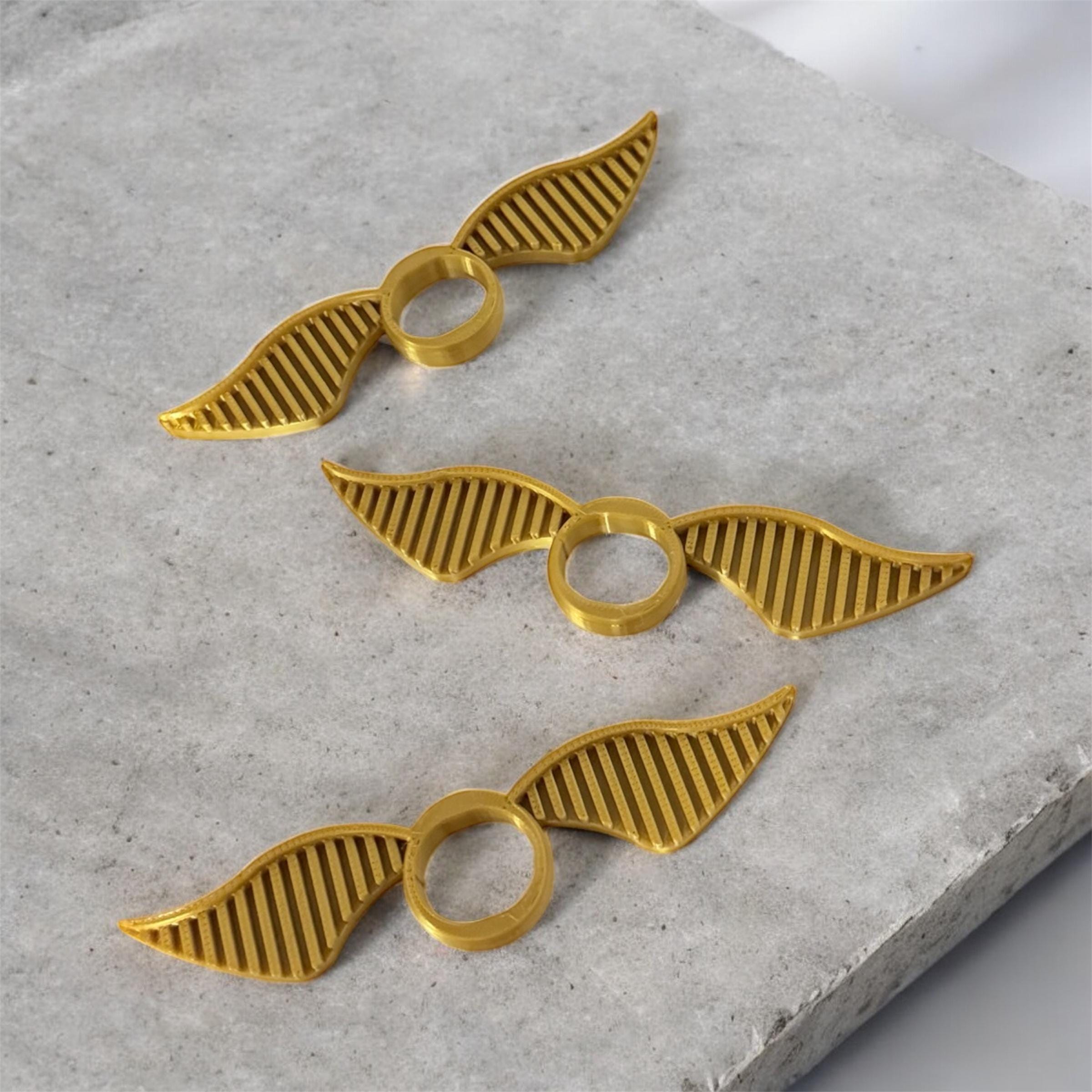 Golden Wing Book Page Holder Gold Thumb Bookmark for Reader Gift for Book Lover Reading Accessory Lightweight Gold Snitch Inspired Holder