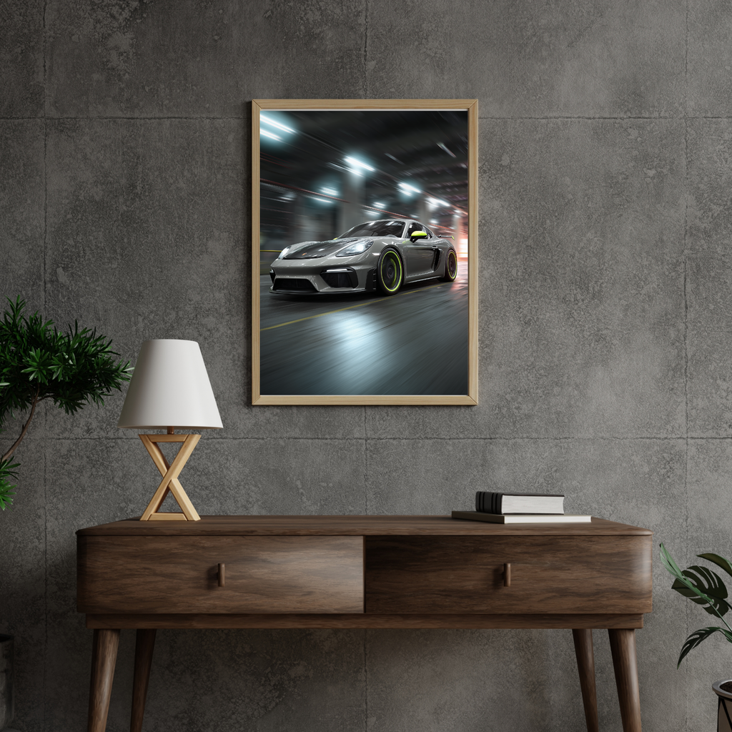High Performance Sports Car Poster Modern Automotive Wall Art Garage Office Man Cave Racing Car Print Gift for Car Enthusiast