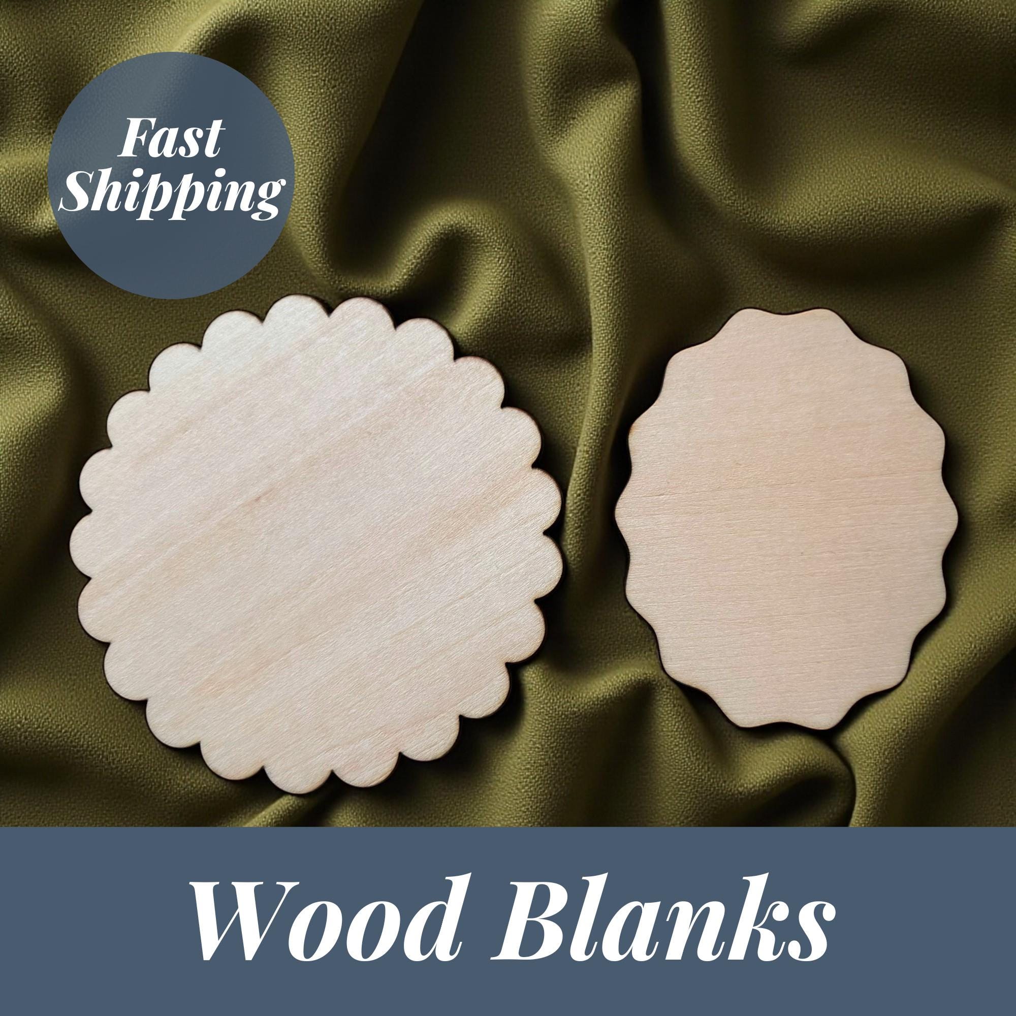 Basswood Craft Blanks: Scalloped Circle & Wavy Oval - DIY Home Decor