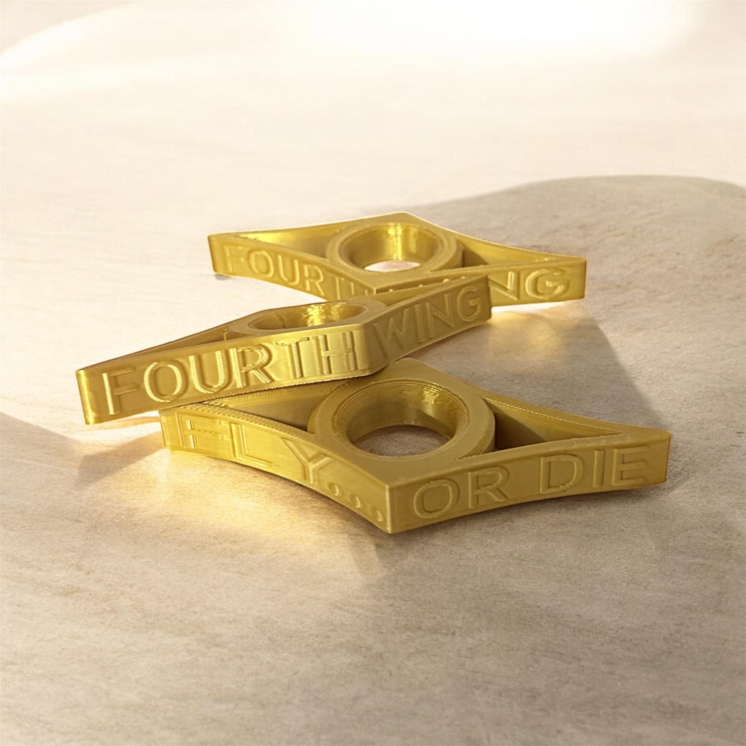 Fourth Wing Inspired Thumb Page Holder Gold Book Buddy Gift for Reader Fantasy Book Lover Accessory Basgiath Reading Aid