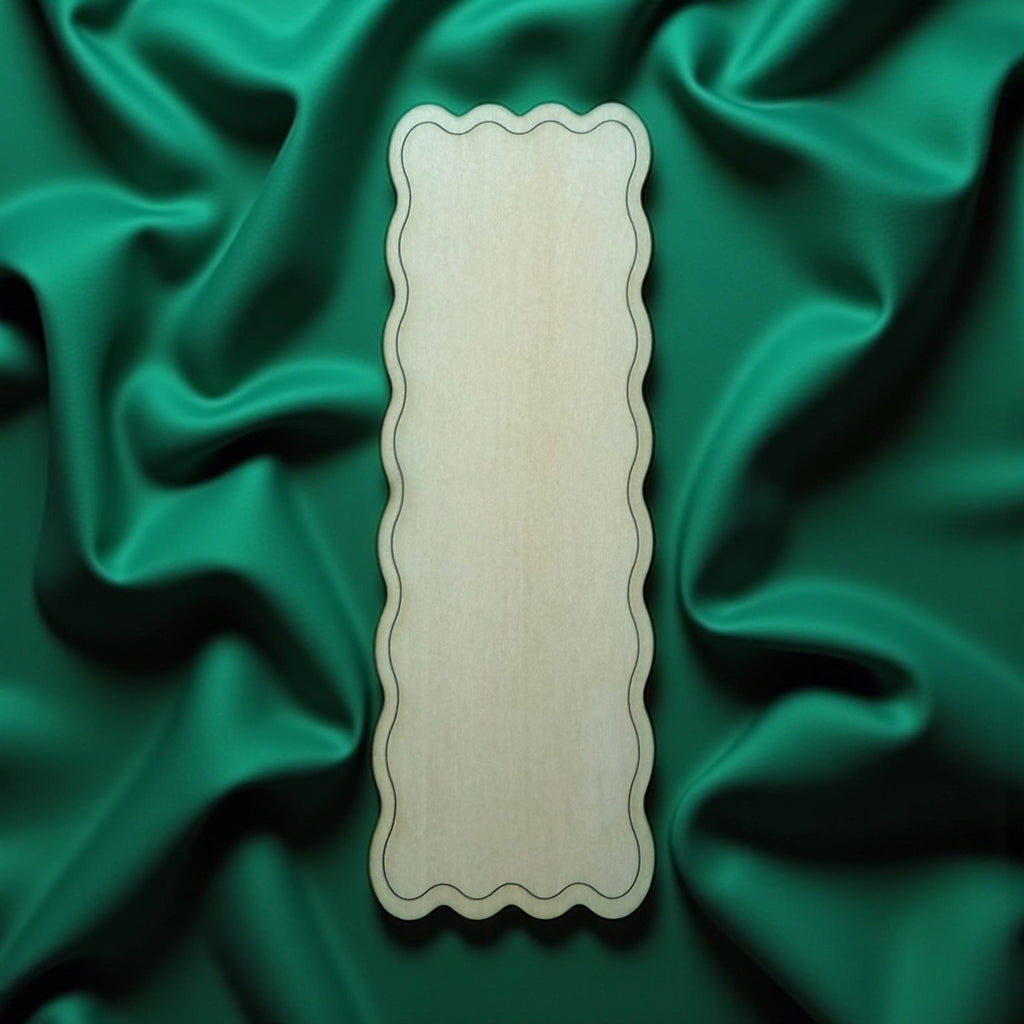 Basswood Craft Blanks Scalloped Edge Bookmark DIY Home Decor
