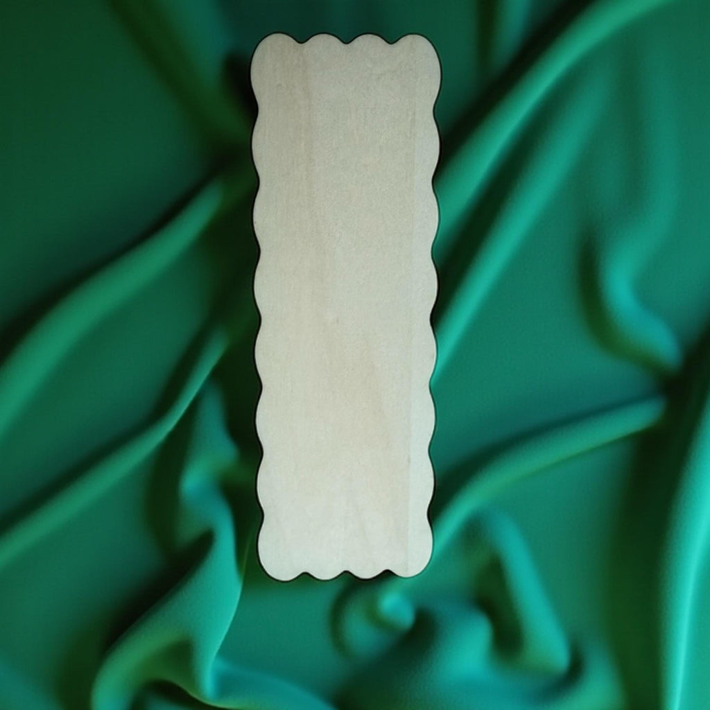 Basswood Craft Blanks Scalloped Edge Bookmark DIY Home Decor