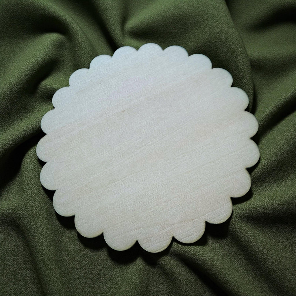 Basswood Craft Blanks: Scalloped Circle & Wavy Oval - DIY Home Decor