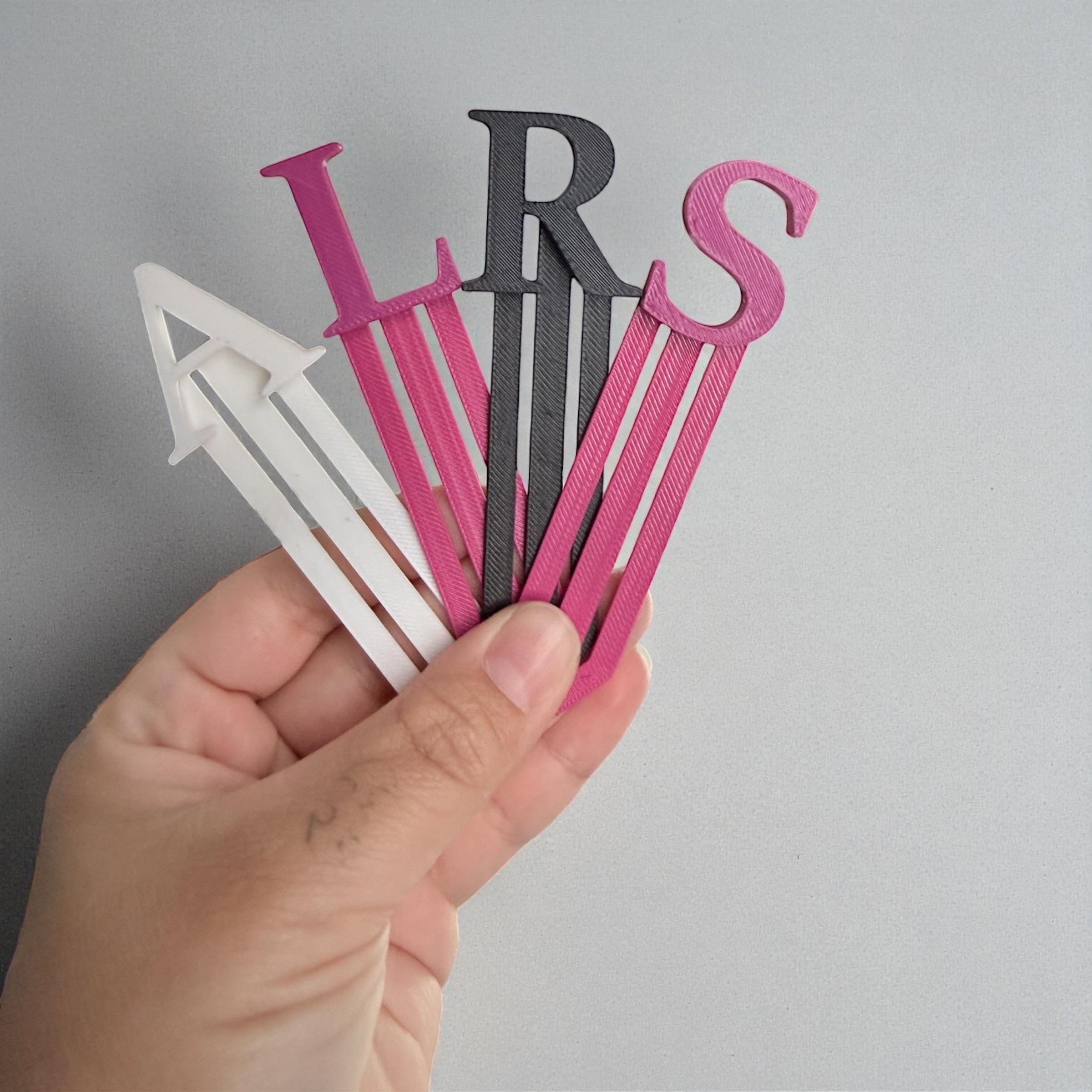 Personalized Initial Bookmark Custom Letter Bookmark Cute Book Lover Gift Teacher Gift Stocking Stuffer Custom Monogram Book Page Holder