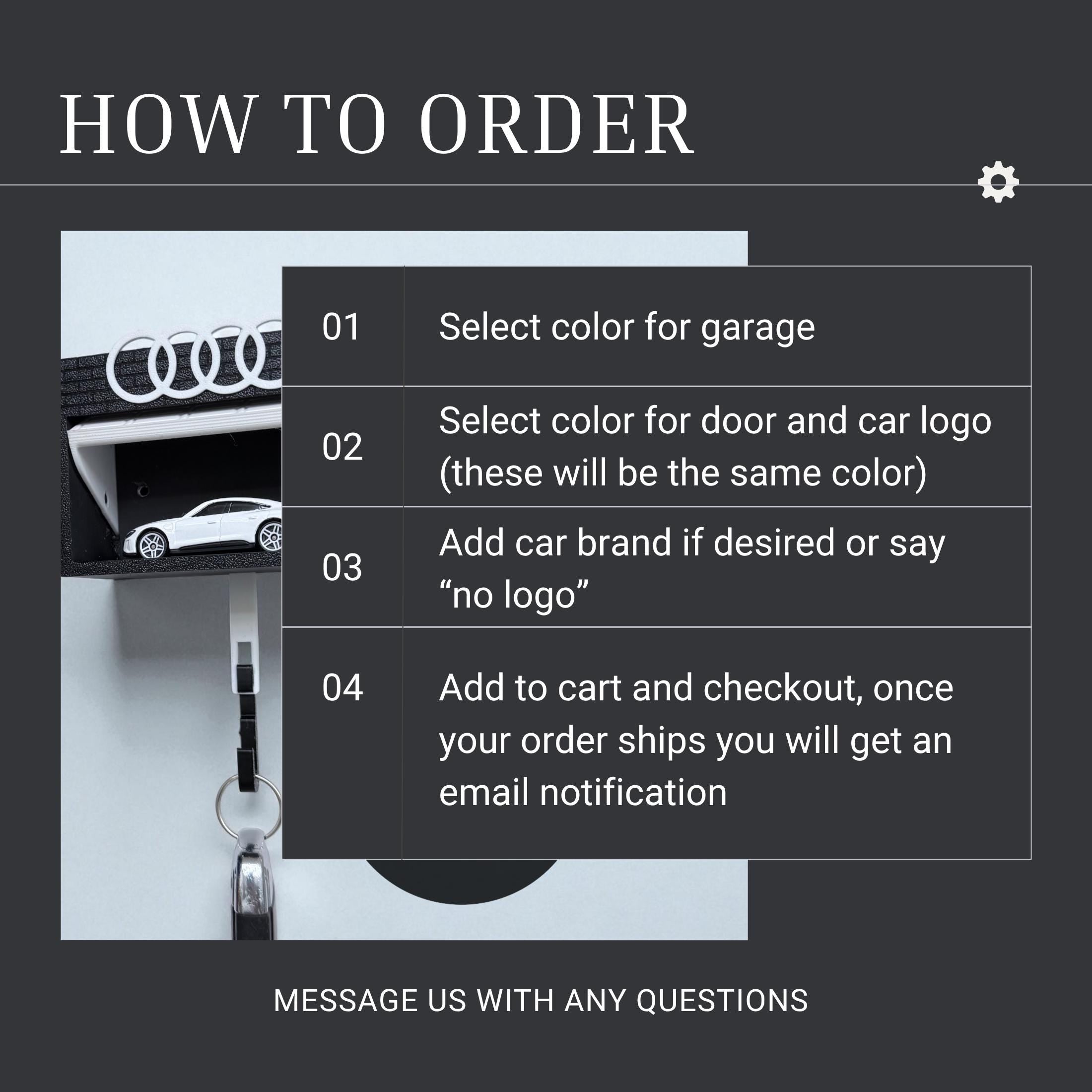 Custom Car Key Holder Mini Garage Key Organizer Gift for Dad Hot Wheel Display Key Hook Car Lover Custom Color Key Rack for Car Enthusiast