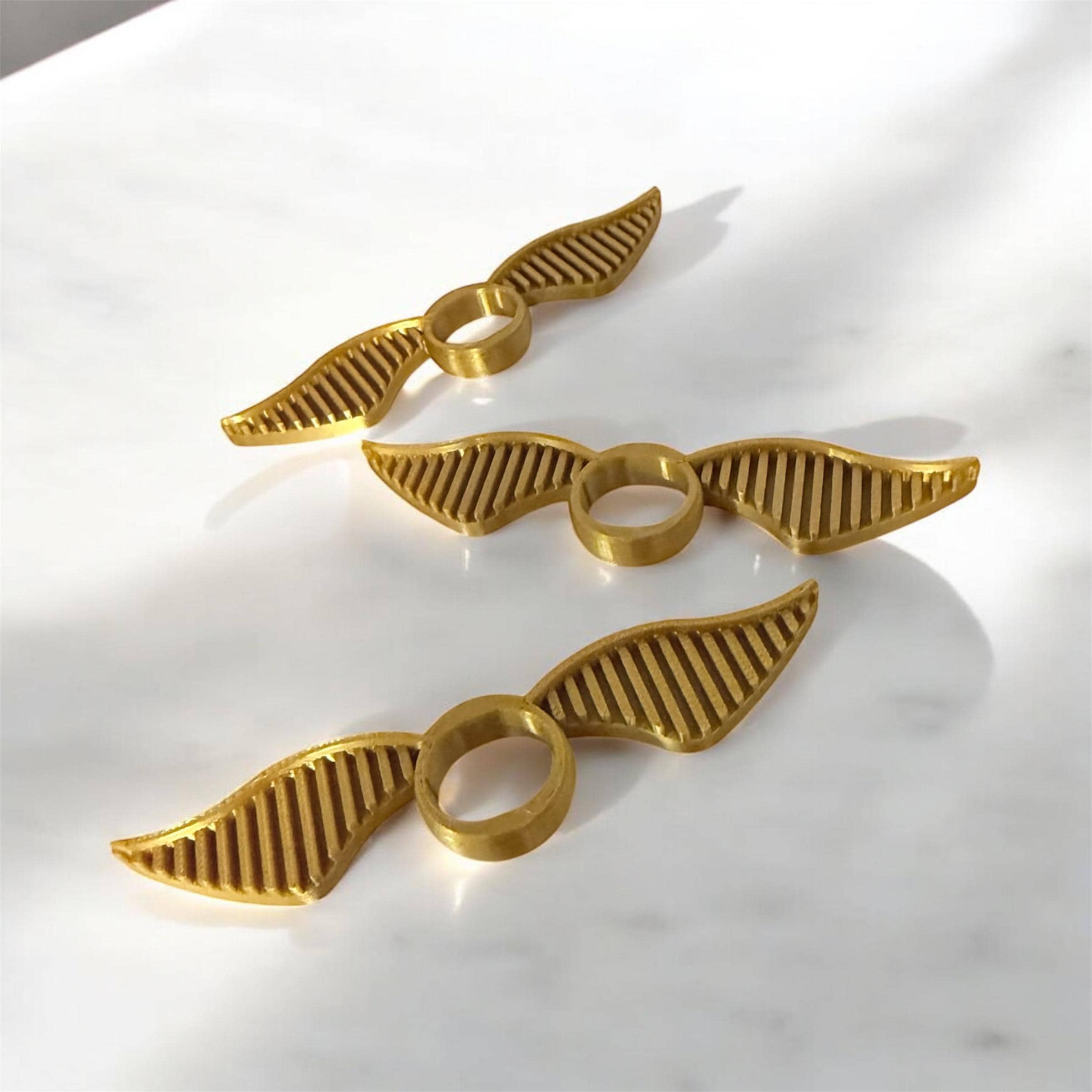 Golden Wing Book Page Holder Gold Thumb Bookmark for Reader Gift for Book Lover Reading Accessory Lightweight Gold Snitch Inspired Holder