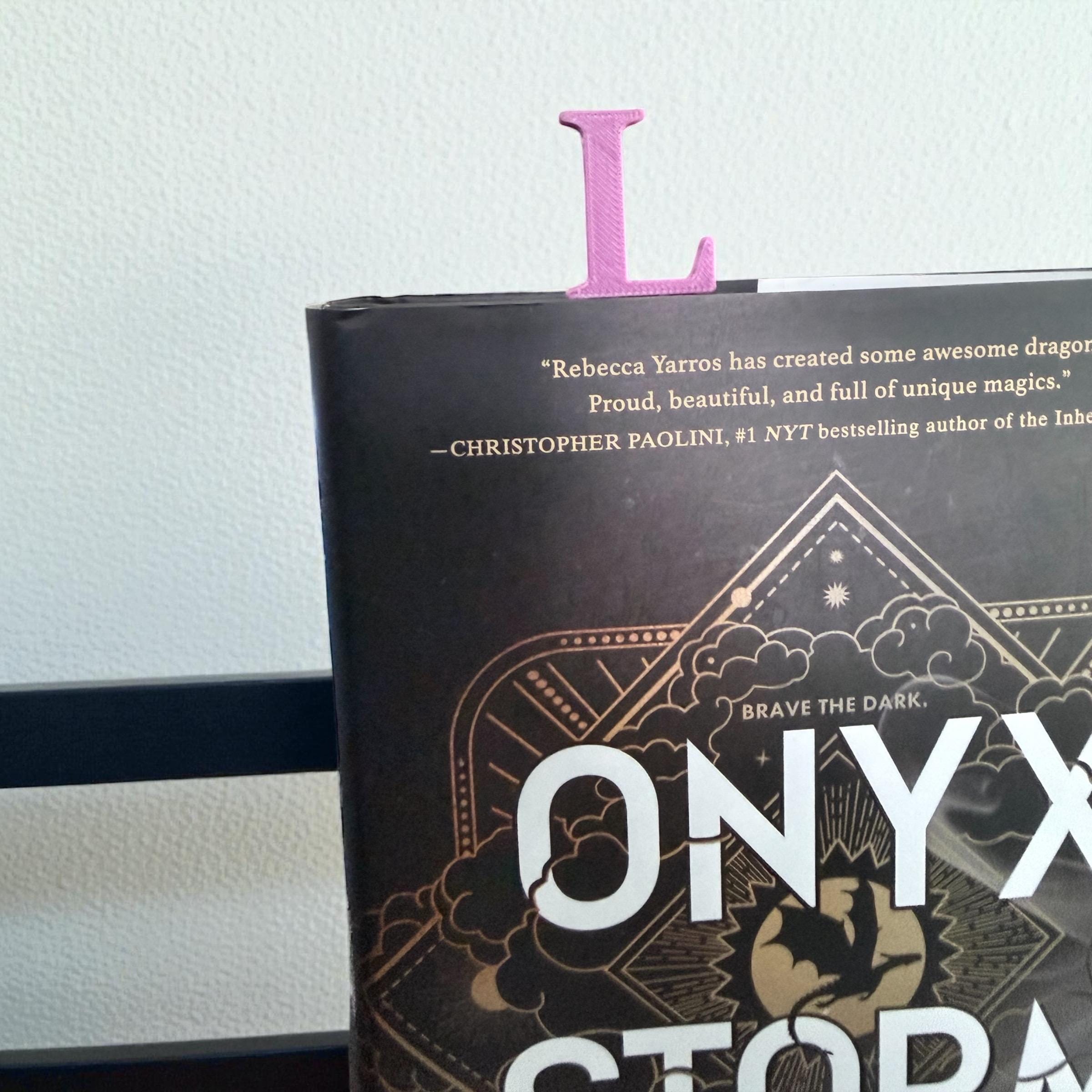 Personalized Initial Bookmark Custom Letter Bookmark Cute Book Lover Gift Teacher Gift Stocking Stuffer Custom Monogram Book Page Holder